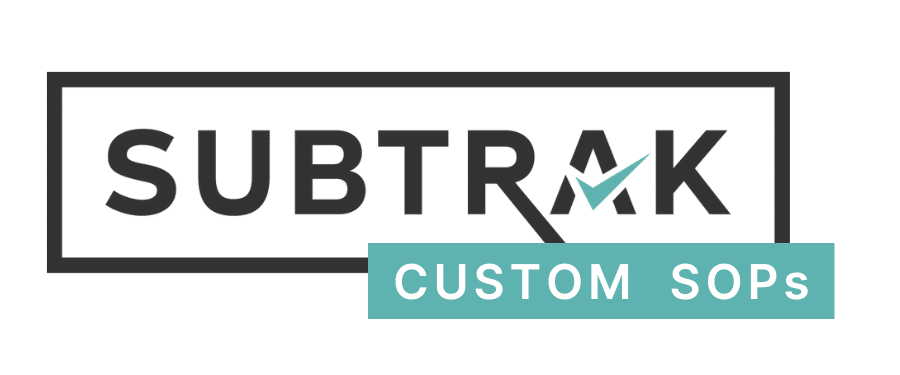 Custom SOPs logo Subtrak Custom SOPs logo