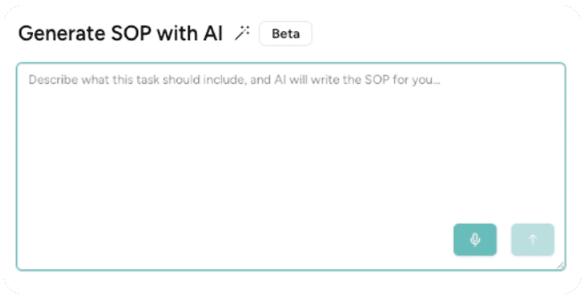 Generate SOP with AI